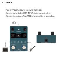 FLAMMA FS21 Drum Machine Looper Guitar Effcts Guitar Reverb Effector Pedal 160 Minutes Looper 100 Drum Grooves Support Software Editing EU Plug