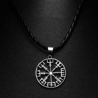 【cw】 1PC New Norse Vikings Myth Rune Amulet Pendant Necklace Luck Jewelry Punk ！