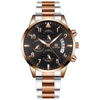 2021 Relogio Masculino Mens Watch Fashion Stainless Steel Case Strap Hand Calendar Men Watch Quartz Business Watch Reloj Hombr