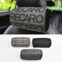 1PC JDM Style RECARO Fabric Head Pillow Seat Support Decor Headrest Backrest Cushion Hellaflush Neck Rest