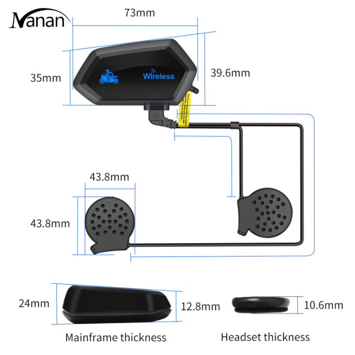 m01หูฟังสำหรับติดหมวกกันน็อคจักรยานยนต์รับสายเรียกเข้าโดยอัตโนมัติหูฟังรถจักรยานยนต์ระบบสเตอริโอติดตั้งง่ายโดยใช้