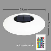 LED Solar Swimming Pool Lights Christmas Decoration Light Remote Control Multi-Color Changing Waterproof Solar Cell Street Lamp