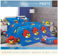 Premier Satin ? ชุดผ้าปูที่นอน (ไม่มีผ้านวม) ขนาด 3.5 ฟุต ? ลายแองกี้เบิร์ด สีน้ำเงิน Angry Birds PK073