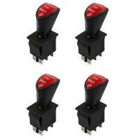 4X Forward-Stop-Back DPDT 6Pin Latching Slide Rocker Switch KCD4-604-6P Car Switch