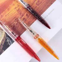 1pc 0.38/0.5mm Transparent Fountain Pen Fine Nib Calligraphy Art Painting Business Student Writing Tool School Office Supply C26  Pens