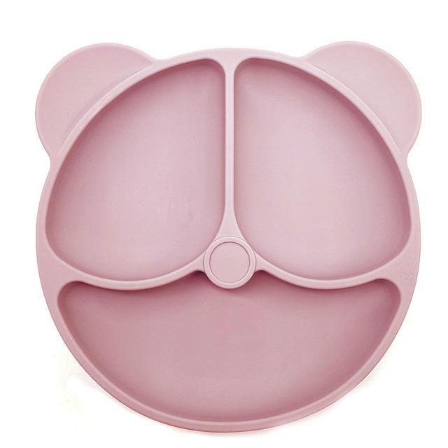 childrens-dishes-baby-silicone-sucker-bowl-baby-bear-face-plate-tableware-set-smile-face-baby-tableware-set-retro-kids-plate