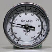 (UIM-Shop) Bi-Metal Thermometer Dial 3" , Range (-40)-50 C , 1/2" NPT , Model TBM30060222NB02