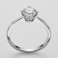 IOGOU Solitaire Moissanite แหวนหมั้นสำหรับผู้หญิงเงินสเตอร์ลิง D สี VVS1 1.0ct รอบตัดครบรอบแหวนของขวัญเครื่องประดับ