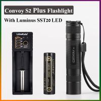 Convoy S2 Plus With Luminus SST20 LED Flashlight With DTP Copper Plate 7135x8 Firmware For Outdoor Camping Hiking Torch Lantern