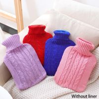 Hot Water Bottle Knitted Cover Removable Knitted Protective Cover For Hot Water Bag 2L Only Knit Sleeve For Heat Preservation