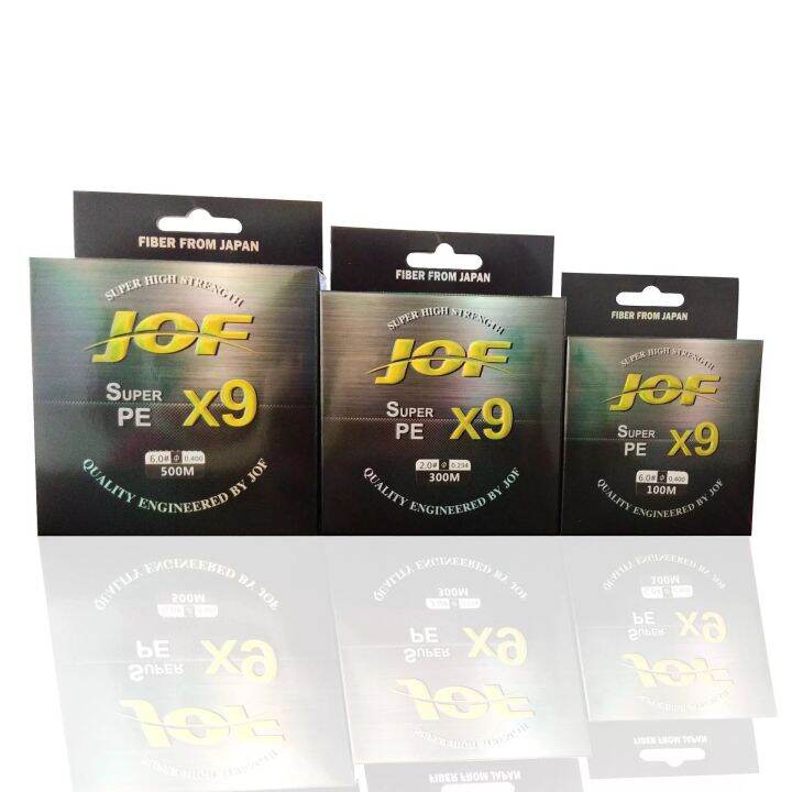 1-2-วัน-ส่งไว-ราคาส่ง-สาย-pe-ถัก9-100ม-ตกปลา-jof-x9-fishing-line-เหนียว-นุ่ม-แบรนด์คุณภาพ-แข็งแรงมาก