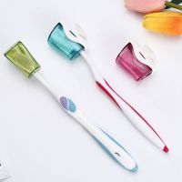 3pcs Toothbrush Holder Protector Cover with Suction Cup Wall Mounted Dustproof Cover Bathroom Storage Case Travel Home Hotel