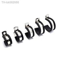 ◑☌✘ Free Shipping 2Pcs/Lot 6MM-55MM 304 Stainless Steel Rubber Lined P Clips Cable Mounting Hose Pipe Clamp Mikalor