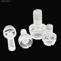 ﺴ∏ 10X M3 M4 M5 M6 M8 Acrylic Clear Transparent Plastic Knurl Slotted Head Adjust Toolless Thumbscrew Hand Tighten Thumb Bolt Screw