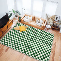 Checkerboard Car Large Plaid Area Rug Non-slip Checkered Cars for Living Room Kid Play Mat Tapis Plush Bedside Rug