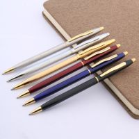 Luxury High Quality Brand 0.7 Nib Metal Ballpoint Pen Classic Design Navy RED Ball Point Pen Stationery Office Supplies Writing Pens