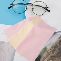 【88 HomeStore】1ชิ้นสีแว่นตาสี่เหลี่ยมผ้าใยแก้วชิ้นผ้าเช็ดผ้าเช็ดหน้าจอเช็ดเลนส์ผ้าเช็ดแว่นตา