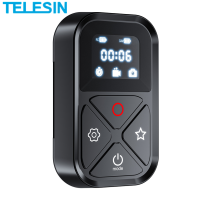 TELESIN รีโมทคอนโทรลไร้สายบลูทูธอัจฉริยะกันน้ำ GP-RMT-T10,อะไหล่หน้าจอ LED ยาว80เมตรสำหรับ GoPro 10 9 8 Max