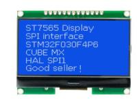 12864-06D Lcd12864,12864,โมดูล LCD,COG,พร้อมตัวอักษรจีน,หน้าจอดอทเมทริกซ์,อินเทอร์เฟซ SPI