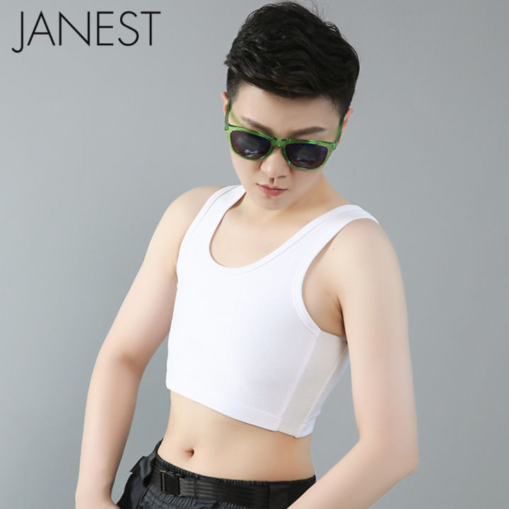 Tank Tops Chest Binder Tomboy - Women Elastic Chest Cotton Slim