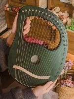 ☢♗ Laiyaqin male and female beginners 16-string niche musical instrument log 19-string portable lyre