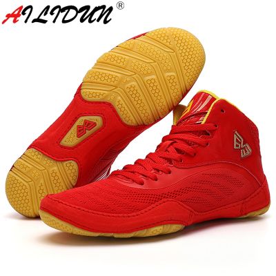 Latest Wrestling Shoes Youth Adult Wrestling Boxing Shoes Mens Professional Competition Wrestling Shoes Sports Shoes