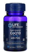 Life Extension Super Ubiquinol CoQ10 with PQQ 100 mg / 30 Softgels