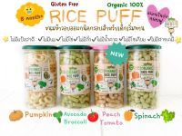 Begin Baby Food(บีกิน) Organic Rice Puff ขนมข้าวออร์แกนิคผสมผัก ขนมสำหรับเด็กอายุ 8 เดือนขึ้นไป ขนมเด็ก กระปุก 130 กรัม