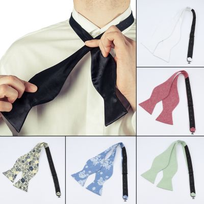 【cw】 Adjustable Bowties Bow Tie Color Floral Cotton Bowtie Men Classic Business Wedding Ties ！