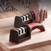 แท่นลับมีด (Knife Sharpener) อุปกรณ์ลับมีด หินลับมีด ที่ลับมีด ลับง่ายคมนาน พร้อมที่ลับคมกรรไกร ลับคมได้ B3 ระดับ