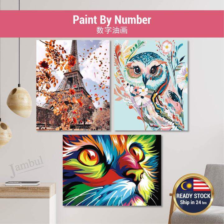 40x50cm Paint By Numbers DIY Canvas Digital Oil Painting Wall Home Deco ...