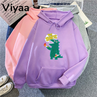 Viyaa เสื้อฮู้ด เสื้อแขนยาวอบอุ่น หลวมและสบาย ชิค เท่ ทันสมัย ล้ำสมัย WWY2392Z6M 38Z230923