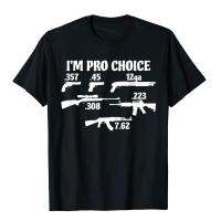 I M Pro Choice Pick Your Caliber Pro 2A Supporter ของขวัญเสื้อยืด Hip Hop T เสื้อคูปองเสื้อผ้าฝ้ายผู้ชายวันเกิด