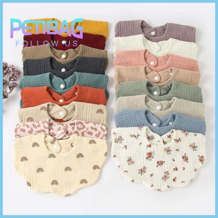 1 PC Cotton Gause Kid Drool Bib for Girl Boy Burp Cloths Infant Scarf