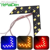 ❡ 1x Car LED rear view mirror arrow panel light Mirror Indicator Turn Signal Bulb Car LED Rearview mirror light Styling Red Yellow