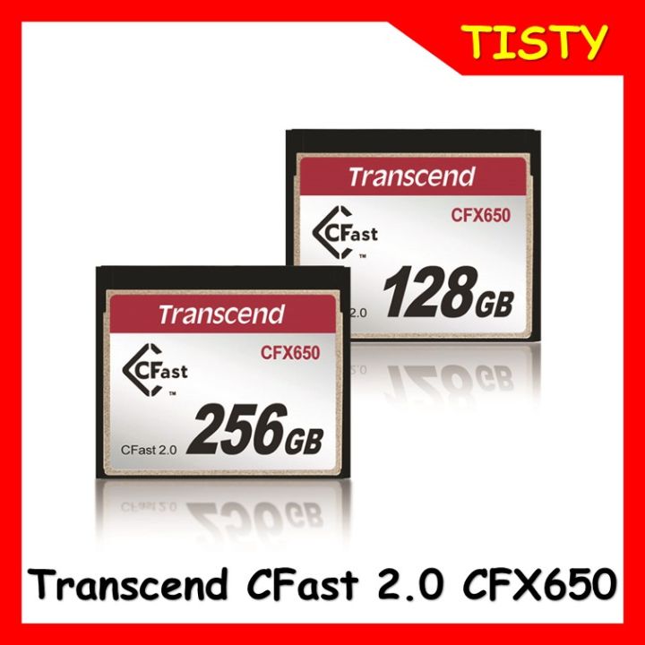 แท้ 100% Transcend CFast 2.0 CFX650 (128GB , 256GB) Read / Write