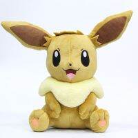 โมเดลการ์ตูนโปเกมอน Eevee Evoli ขนาด30ซม. ของเล่นโมเดลตุ๊กตาผ้ากำมะหยี่