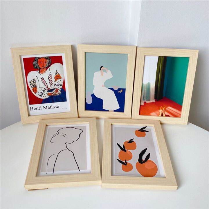 o-urhome-พร้อมส่ง-insกรอบรูปไม้เรียบง่ายขนาด7นิ้ว-simple-7-inch-wooden-photo-frame-ของแต่งบ้าน-ของแต่งโต๊ะ-พร็อพถ่ายรูป-ของแต่งร้านกาแฟ-ของแต่งโรงแรม