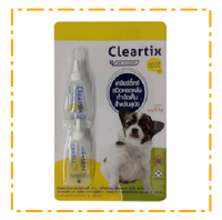 Cleartix ผลิตภัณฑ์ป้องกันและกำจัดเห็บ-หมัด สำหรับสุนัข น้ำหนัก &amp;lt;10 กิโลกรัม ชนิดหยดหลัง 2 หลอดต่อ 1 แผง