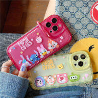 เคสโทรศัพท์เนื้อนิ่มลายการ์ตูนเรื่องของเล่นแสนน่ารักชิป Dale StellaLou Winnie ช้อนส้อมมีดหมีพูห์เคสโทรศัพท์มือถือเสือกับที่วางโทรศัพท์ที่มองไม่เห็นสำหรับ iPhone 14 Pro Max 14 Plus 13 Pro Max เคสด้านหลังสำหรับ iPhone 12 Pro Max 11 Pro Max