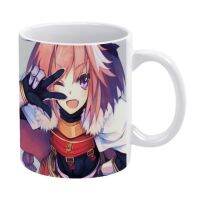 【✲High Quality✲】 JICOC แก้วแก้วชานมรูปผู้หญิงถ้วยกาแฟถ้วยขาว Astolfo แก้วมีอนิเมเตอร์ให้เป็นรูปการ์ตูน Fate Stay Night Fate Apocrypha ภาพยนตร์ Fate Grand ออเดอร์