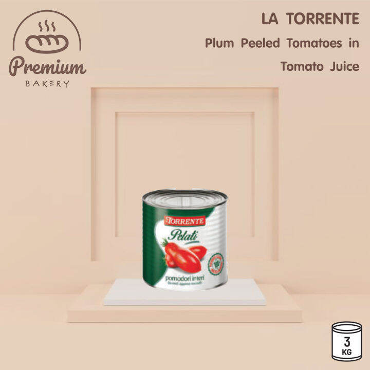 La Torrente Plum Peeled Tomatoes in Tomato Juice 2.5Kg Lazada.co.th