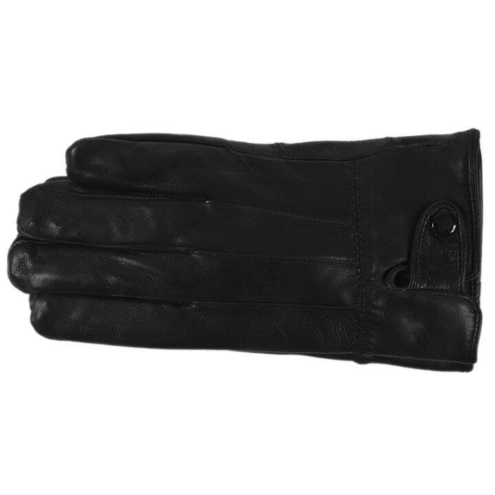 mens-winter-leather-single-button-driving-gloves