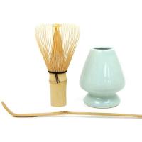 2X Matcha Whisk Set Bamboo Matcha Tea Set 100 Prong Matcha Whisk (Chasen), Traditional Scoop, Matcha Whisk Holder