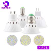 [HOT QQZIWWUJJWG 104] 4ชิ้น/ล็อต E27 E14 MR16 GU10หลอดไฟ LED 220V Bombillas หลอดไฟ LED Spotlight 48 60 80LED 2835SMD Lampara ไฟโคมไฟระย้า