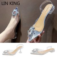 ☊☄¤ Shoes Women Sandal Transparent Transparent Sandals Rhinestone - Big Size Women - Aliexpress