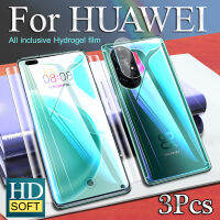 P50Pro 3 In 1 Full P40Pro Screen Protector For Mate 40Pro 40RS 30Pro Front Back Hydrogel Film P30Pro Honor 50 60Pro Soft