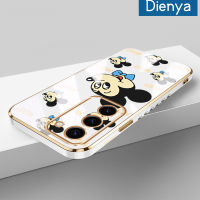 Dienya เคสปลอกสำหรับ Samsung Galaxy A14 5G M14 5G A34 5G A54 5G เคสลายการ์ตูนแฮปปี้มิกกี้ใหม่กรอบสี่เหลี่ยมพื้นผิวเคสซิลิกาเจลกันกระแทกเคสมือถือฝาครอบป้องกันเลนส์กล้องถ่ายรูปรวมทุกอย่าง