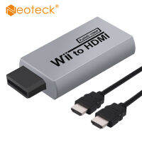 Neoteck สำหรับ Wii To HDMI Converter สำหรับ Wii สัญญาณ7201080P อะแดปเตอร์วิดีโอ HD HD 3.5มม. พร้อมสาย HDMI 1ม.