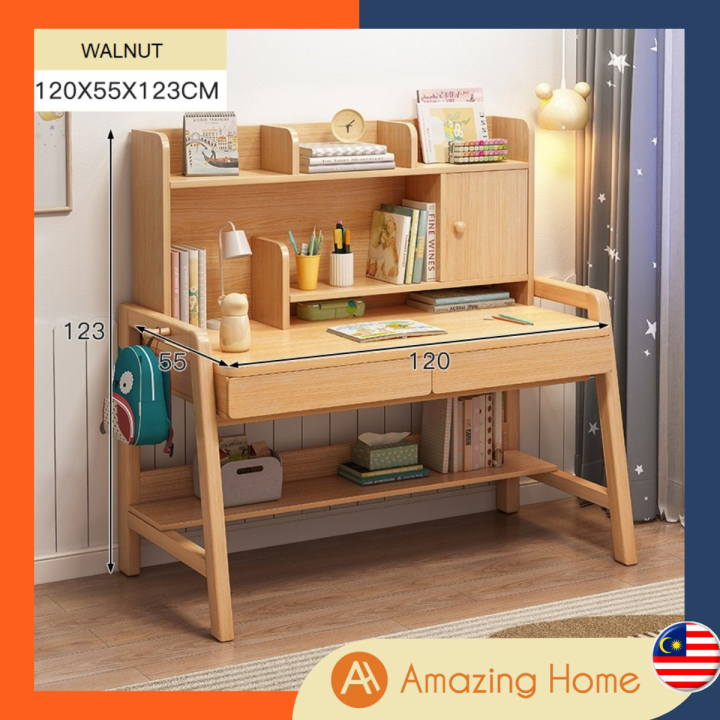 (PRE ORDER) AmazingHome Children Kids Study Table With Shelf